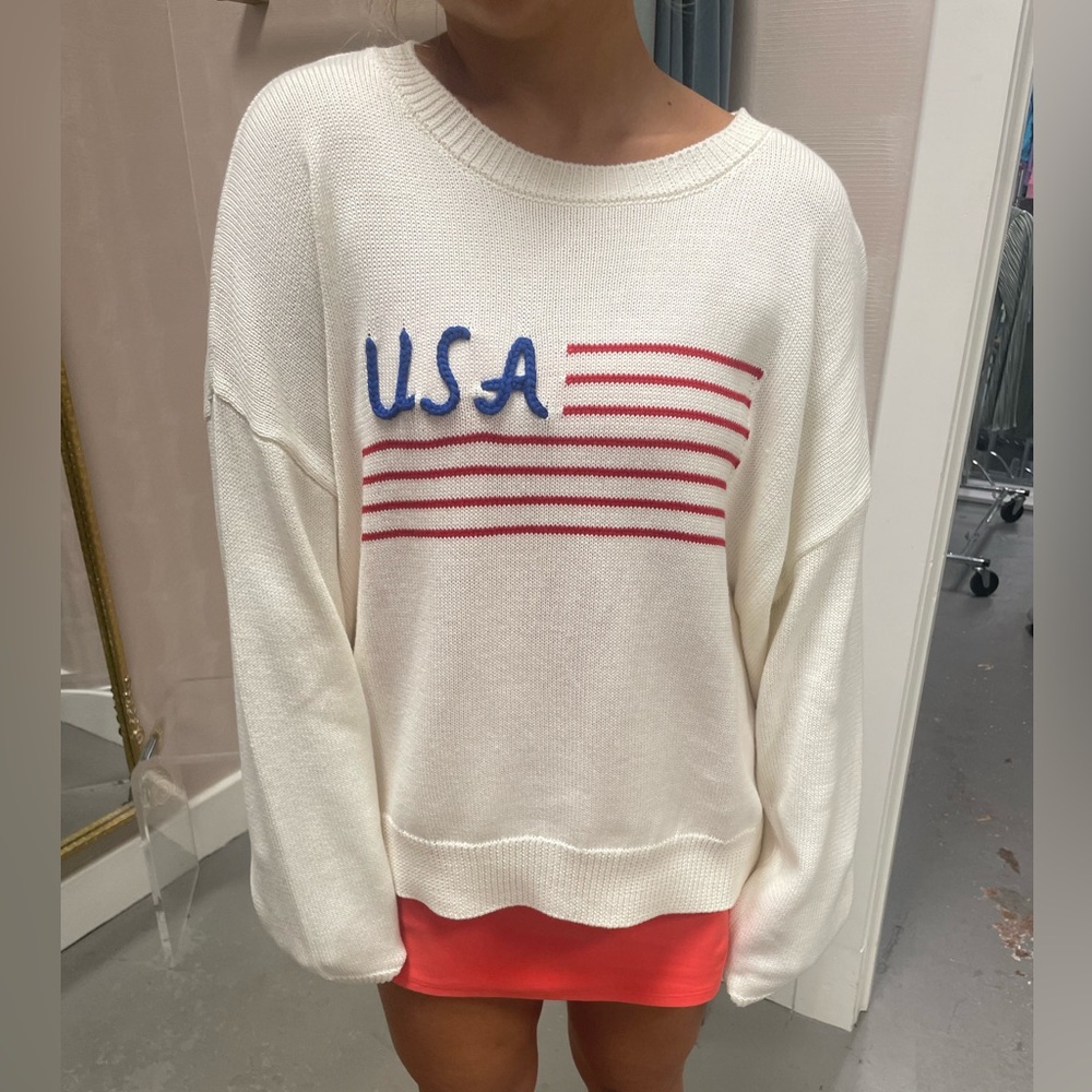 USA flag sweater sweatshirt